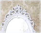 HOLLYWOOD REGENCY MIRRORS For Sale Large White Black Baroque Mirrors Ornate Bathroom Mirror Vanity Vintage Mirror Syroco Boudoir