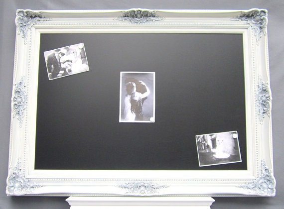 FRENCH PROVINCIAL DECOR Chalkboard Dining Room Furniture French Dining Room Decor 44"x32" Extra Large Black Framed Baroque Chalkboard