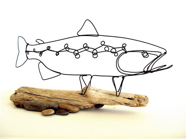 Trout Wire Sculpture