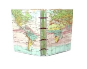 Map This Coptic Bound Handmade Journal