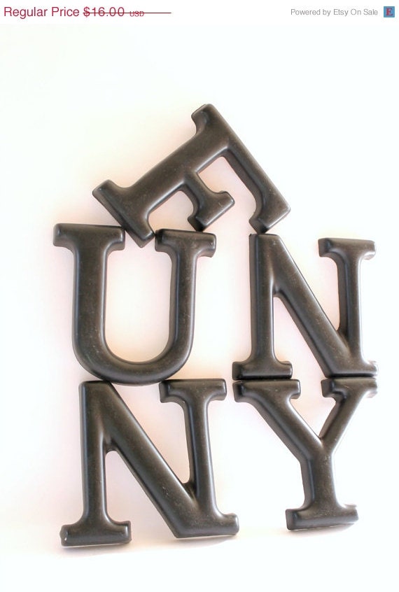 CLOSING SALE Reduced 50% Vintage Plastic Sign Letters