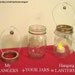 Candle Jar Gifts 8 DIY Hostess or Favor Gifts, Silver Gold Mason Jar Party Lanterns with Bell Decor, Hanging Lids Only,No Jars