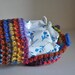 Upcycled Tampon Caddy Crocheted Holder Colorful Case