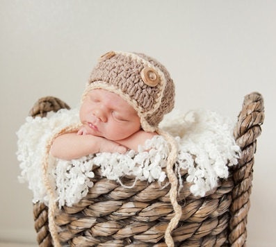 The Aviator Bomber Hat Pattern (newborn to adult sizes) - Instant Download Crochet Pattern