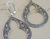 Earrings Silver - Vintage Victorian - Handmade