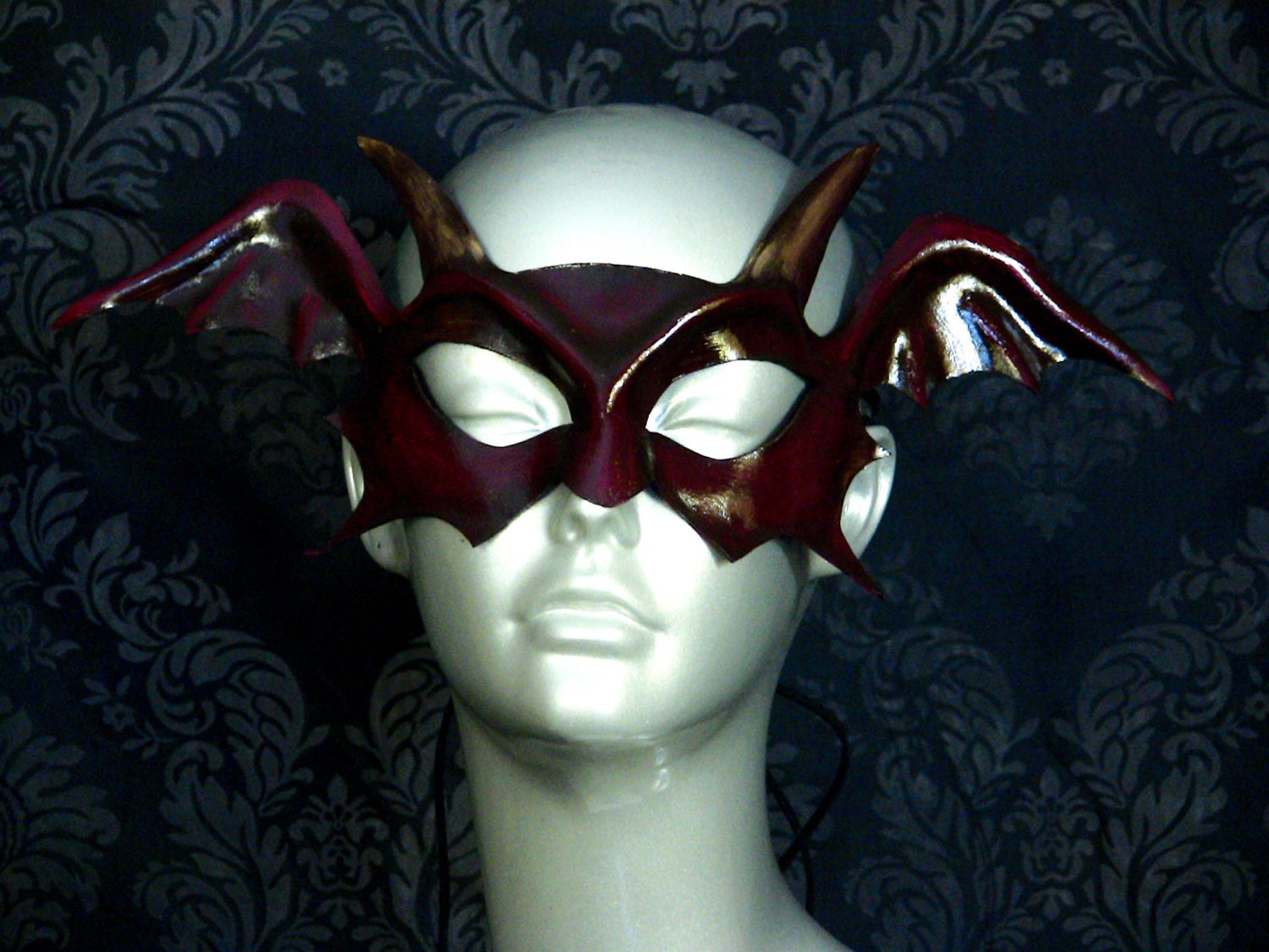 Red Devil Leather Mask