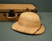 Vintage Pith Helmet from Bermuda - Safari Hat / Helmet