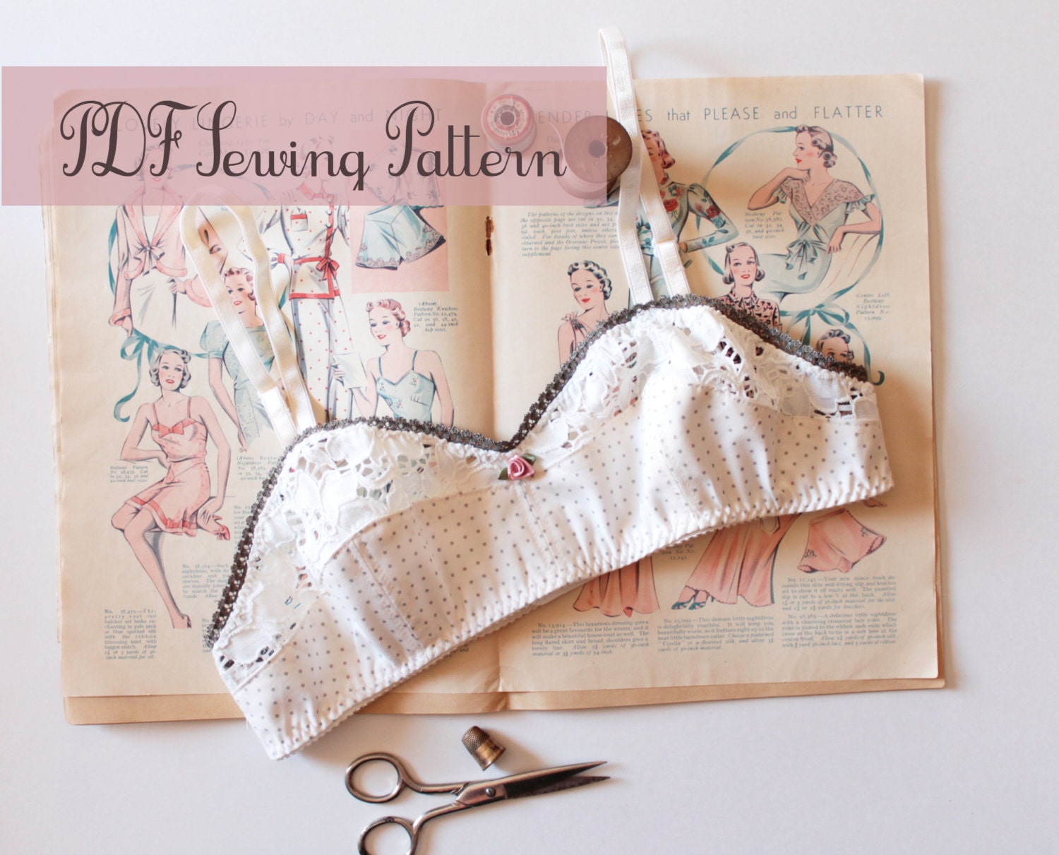 Ohhh Lulu 1301 Bambi Soft Bra Multi-size Digital PDF Sewing Pattern