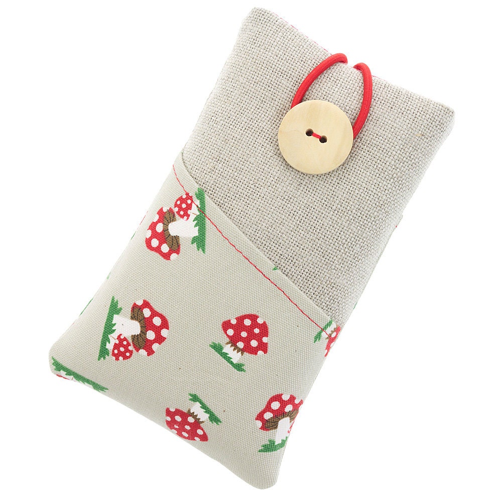 Fabric iPhone 5 case / Padded iPhone 4 sleeve / iPod case / cell phone protector
