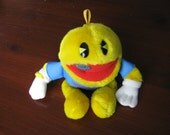 1980s Hungry For You Pac Man Bean Plush Toy Wakka Wakka