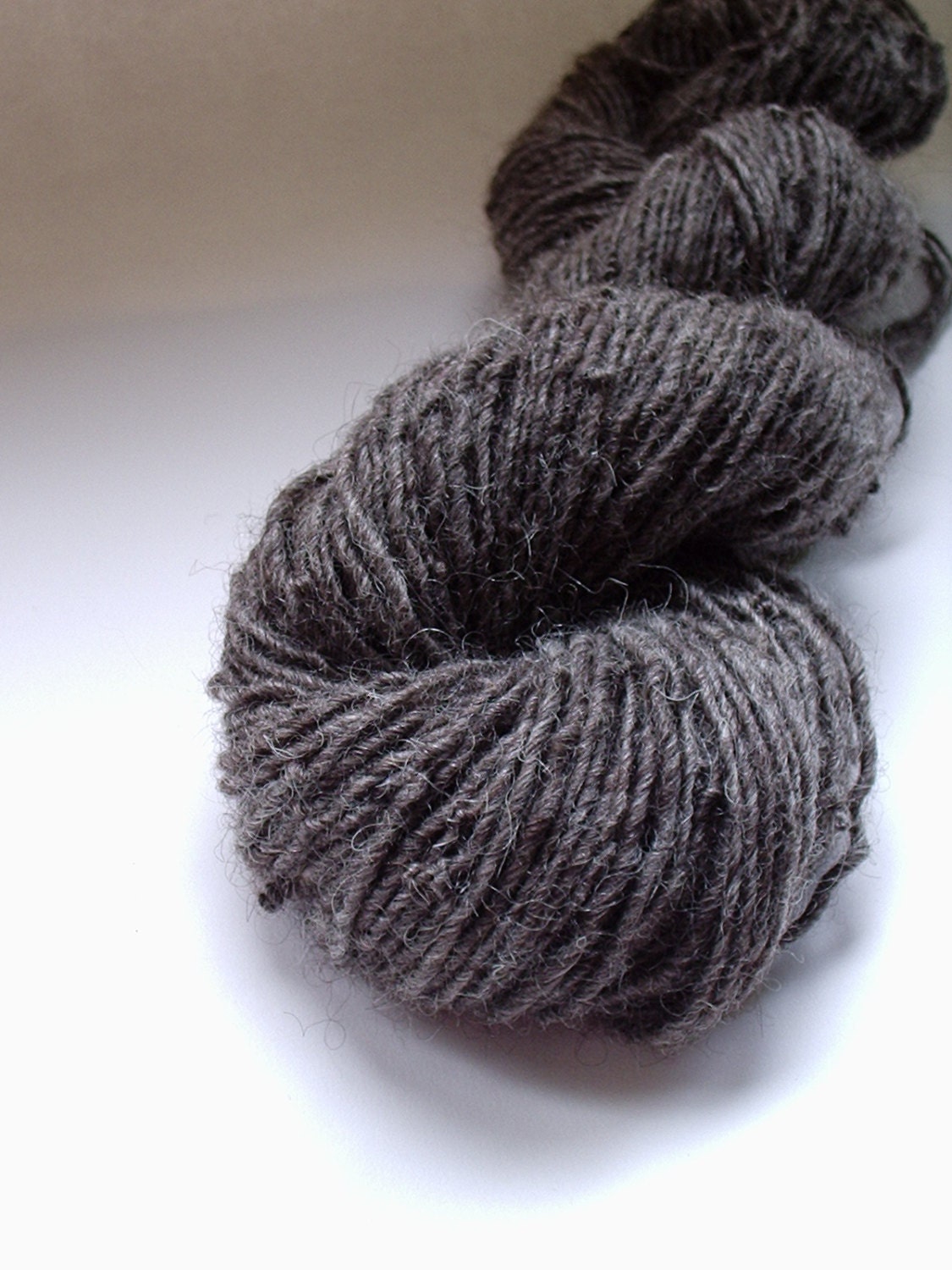 Handspun Yarn - Singles Yarn - Limed Oak Timbers  - 3 oz skein