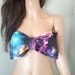 Galaxy space bow bandeau sunbathing bikini top only