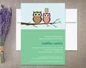 Owl Baby Shower Invitations
