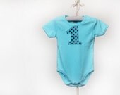 Blue baby girl baby boy onesie 1st birthday