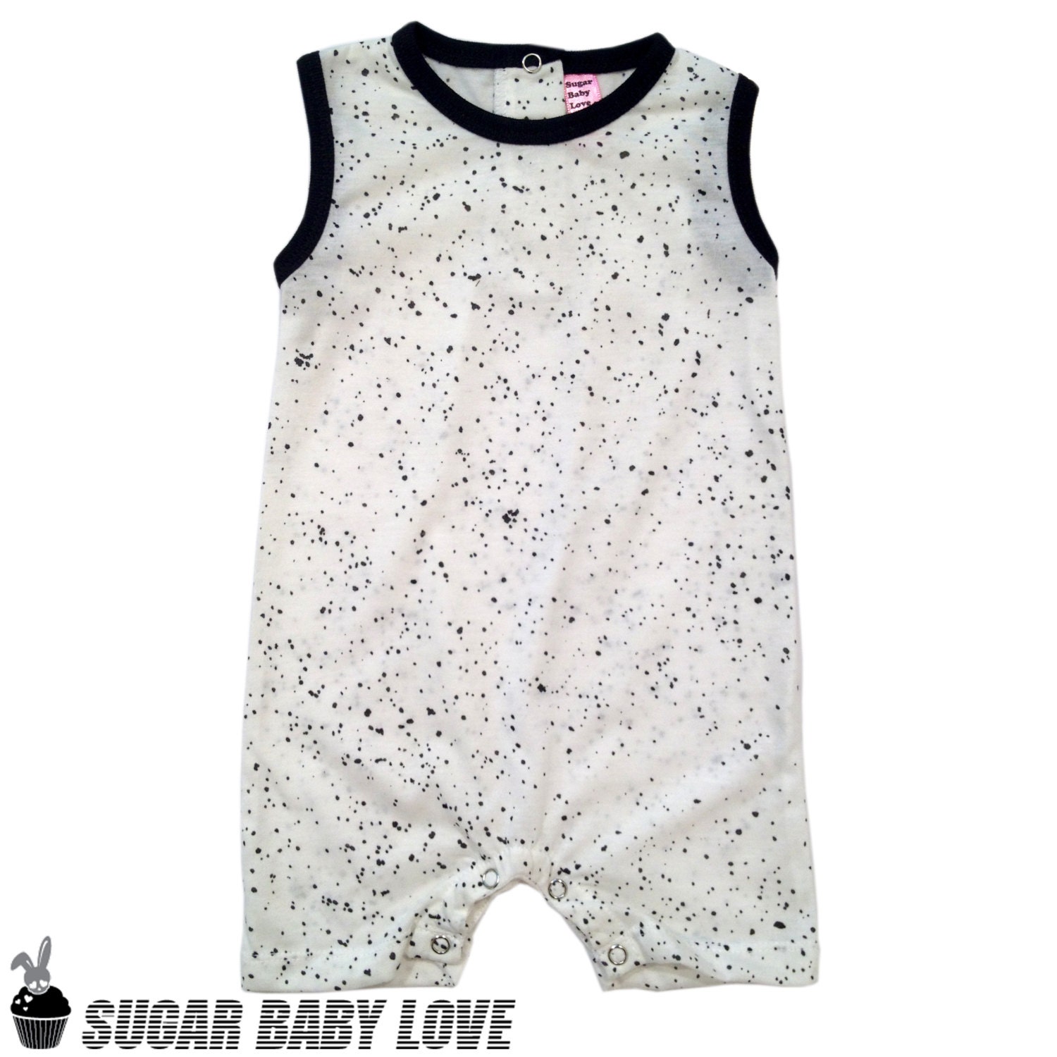 WHITE GALAXY -romper for toddlers and babies