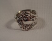 A Spoon Rings Plus Pretty Grape Spoon Ring Size 10 Antique Spoon Jewelry t758