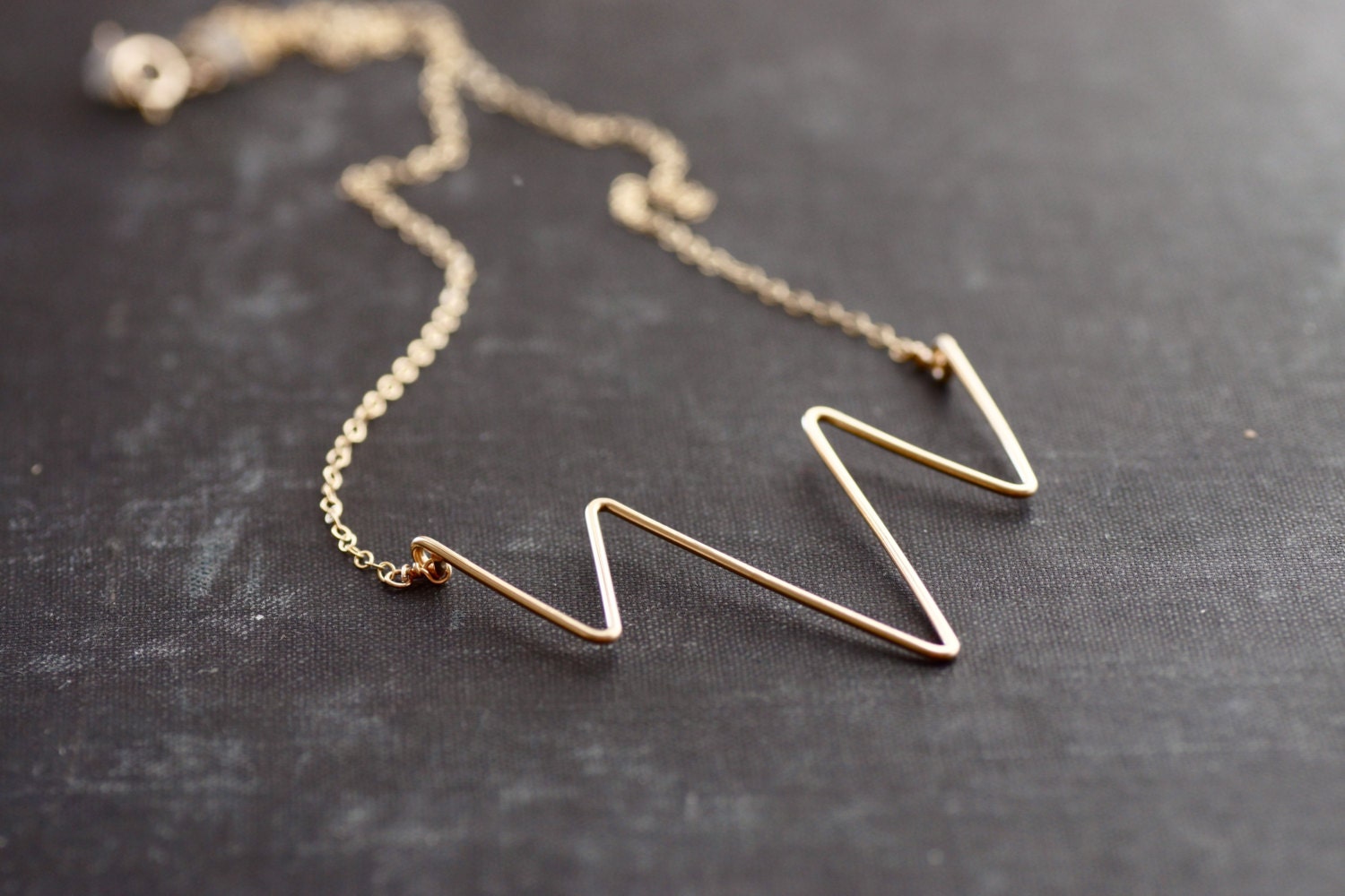Gold Statement Necklace - 14kt Gold Fill