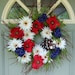 Patriotic Wreath - Red White and Blue Wreath - Fourth of July Wreath - Summer Wreath