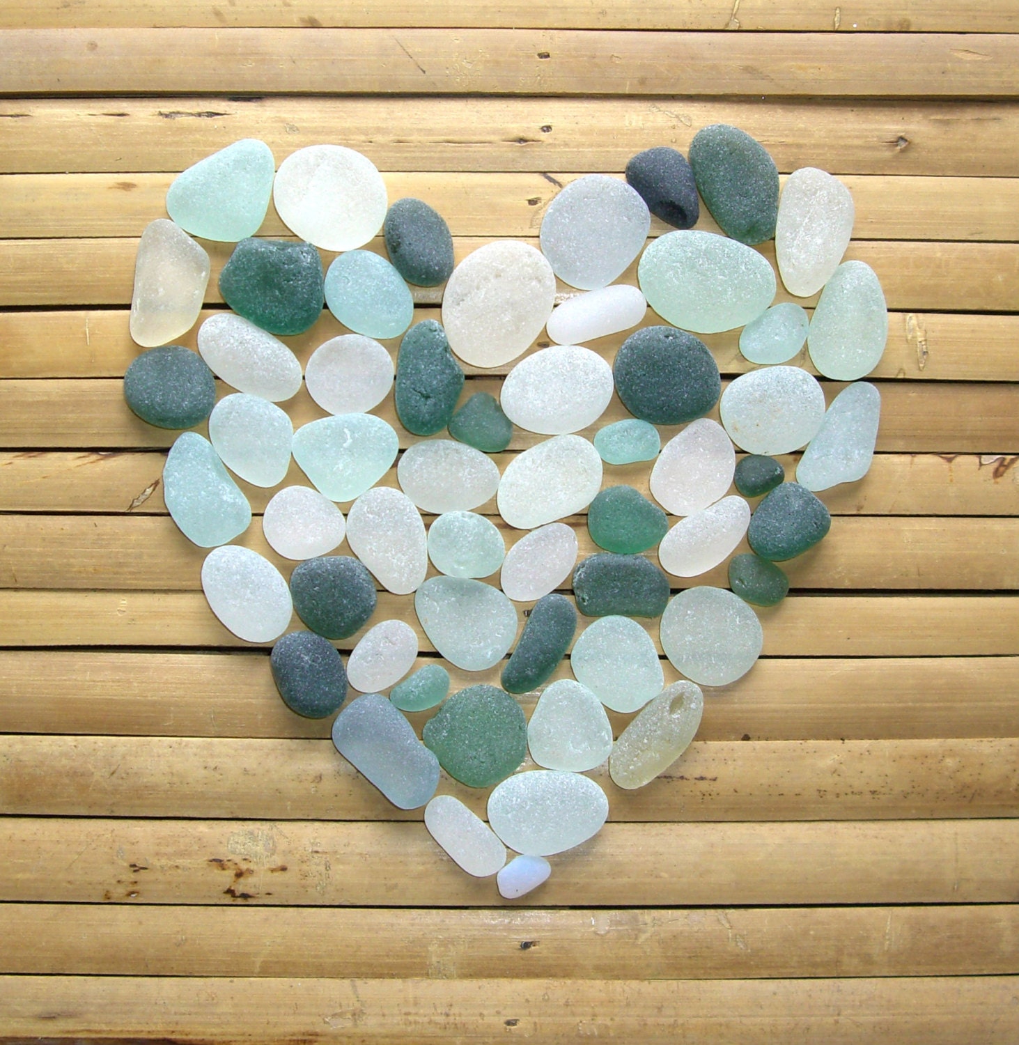 60 Beach Glass Nuggets - Seaham Sea Glass - English Seaglass - Jewelery Supplies (1319)
