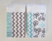 Herringbone Baby Burpcloths - Biker Baby Burp Cloths / Chevron Baby Burpcloths / Custom Baby Shower Gifts / Ready to Ship
