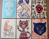 Methane Studios Letterpress greeting cards set