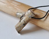 birch wood  necklace