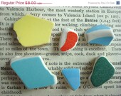 ON SALE Six Sea Pottery Pieces Irish beach pottery