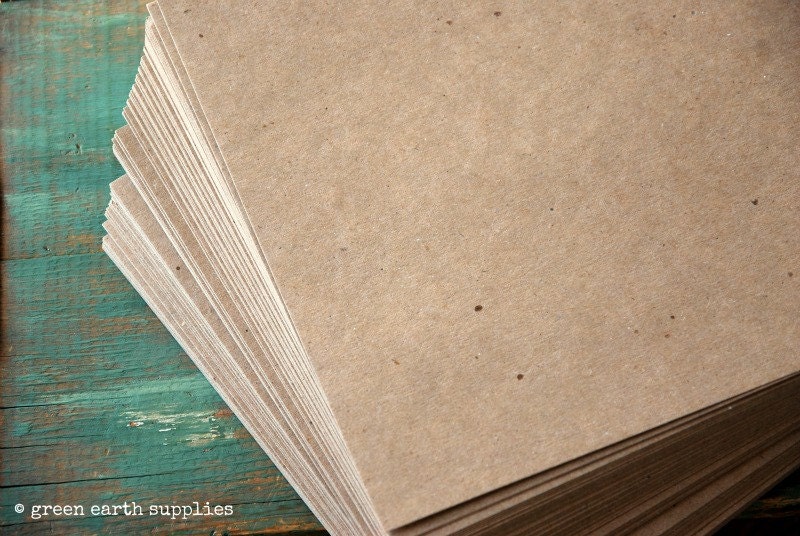 100 sheets 105 lb. kraft card stock: 8.5 x 11 kraft brown cardstock, recycled and eco-friendly, 8 1/2" x 11" (21.6 cm x 27.9 cm), 285 gsm