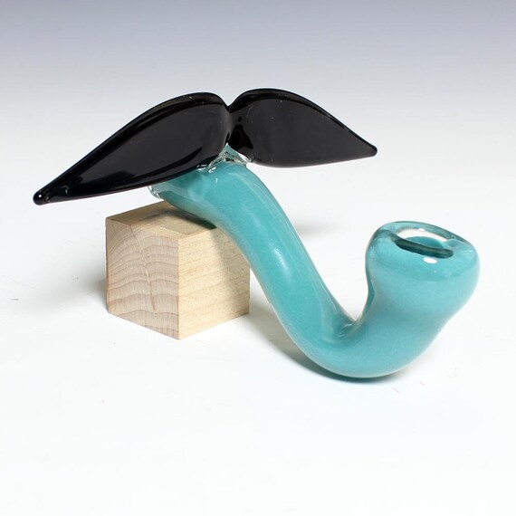 Glass Mustache Pipe - Sherlock - Hedcraft Glassworks-