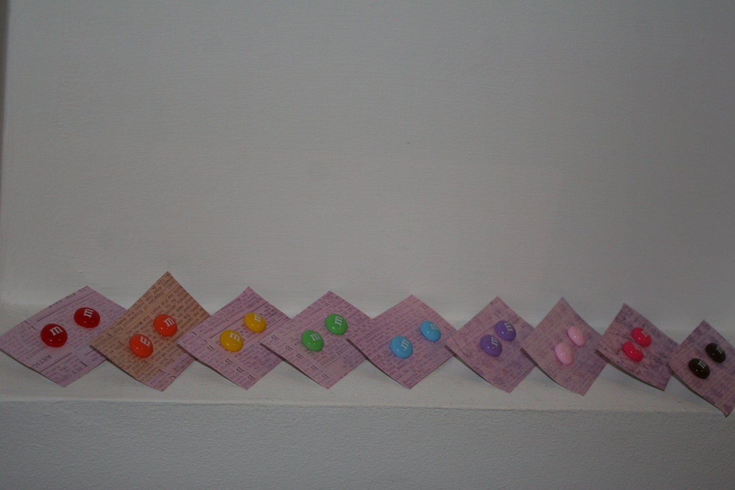 MnM Candy Stud Earrings- Choose Your Colour
