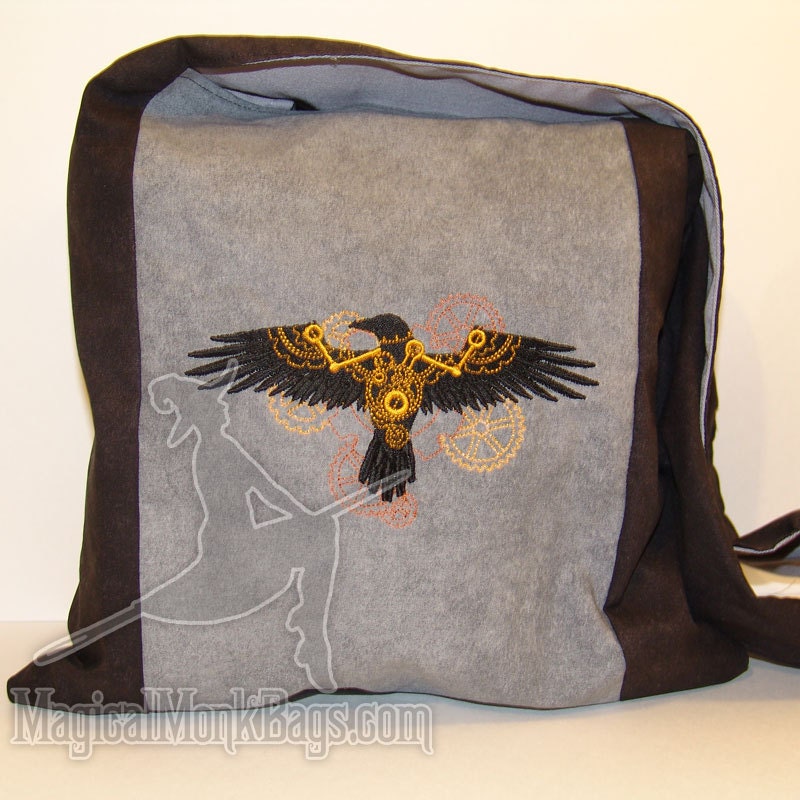 Clockwork Raven  Magical Monk Bag