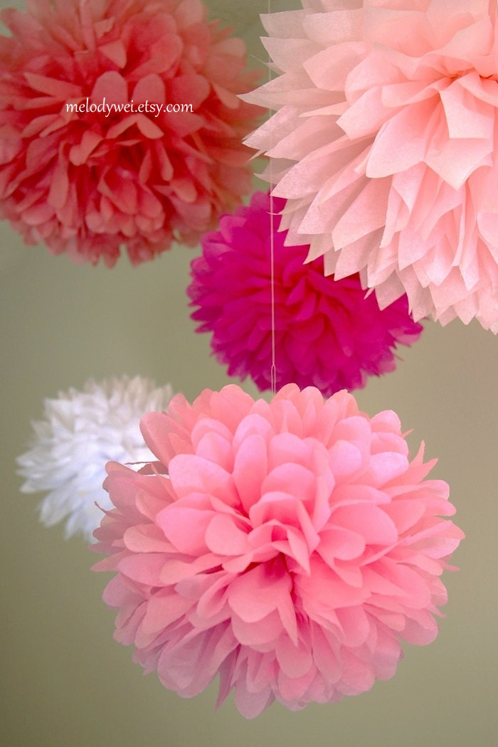 It's a Girl - 5 pom kit, or choose your colors