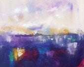 Colorful Abstract Seascape Landscape- Majestic Seascape 18 x 18