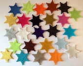 Wool Felt Sheriff Badge Die Cuts 25 - 1 1/4 inch Random Colored. 1889