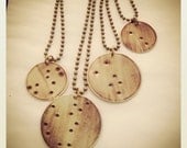 Constellation Necklaces- Stars handstamped