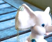 Italian Horn & Charm Ear Cuff