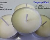 Prosperity Tealight Candles Soy Reiki Candles Intention Yoga and The Law of Attraction