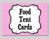 Matching Food Tent Cards Food Label Cards Il_170x135
