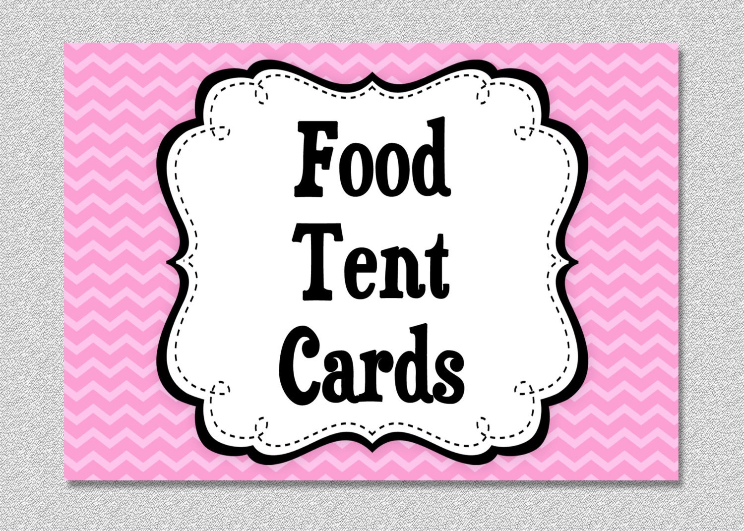Matching Food Tent Cards Food Label Cards Il_570xn