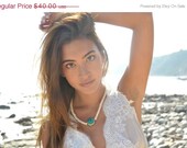 MEMORIAL DAY SALE Tranquility  /// Boho Tribal Native Inspired /// Handcrafted Turquoise and Brass Layering Necklace