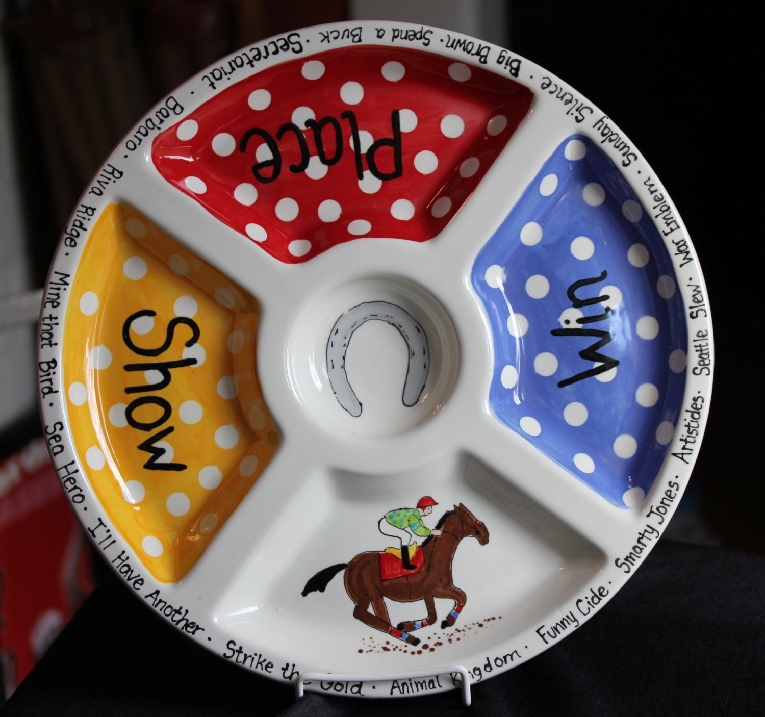 KY Derby sectional serving platter