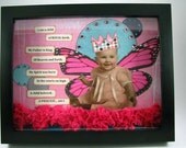 A Child Of Royal Birth - PRINCESS - Mixed Media Shadow Box - 8x10 inches