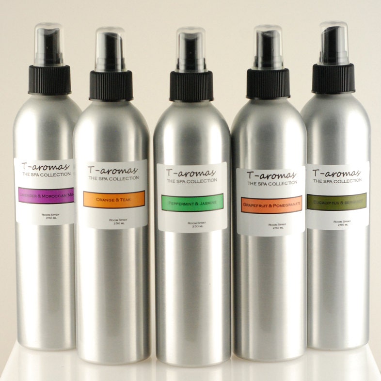 8 oz. room/linen spray- peppermint and jasmine - spa collection