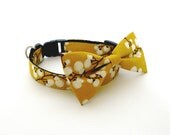 Bowtie Collar -Mustard Blossom-
