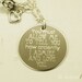 You must allow me to tell you Mr. Darcy's proposal --- engraved 1" charm necklace