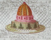 Teacakes Delectable Collectables gold metallic on ivory Holly Holderman Lake House Dry Goods fabrics FQ or more