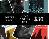 Any two 11x17 inch posters for thirty dollars