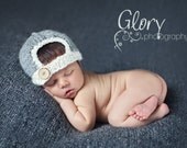 Newborn backwards baseball hat