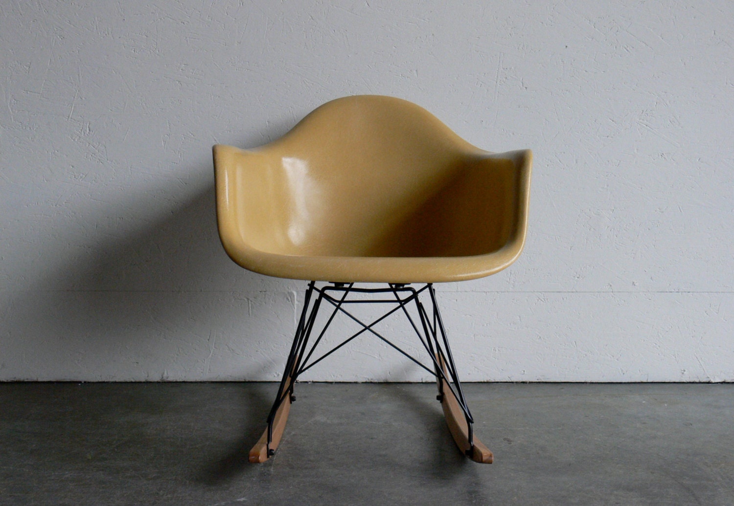 Eames for Herman Miller Fiberglass Armchair Rocker-RAR