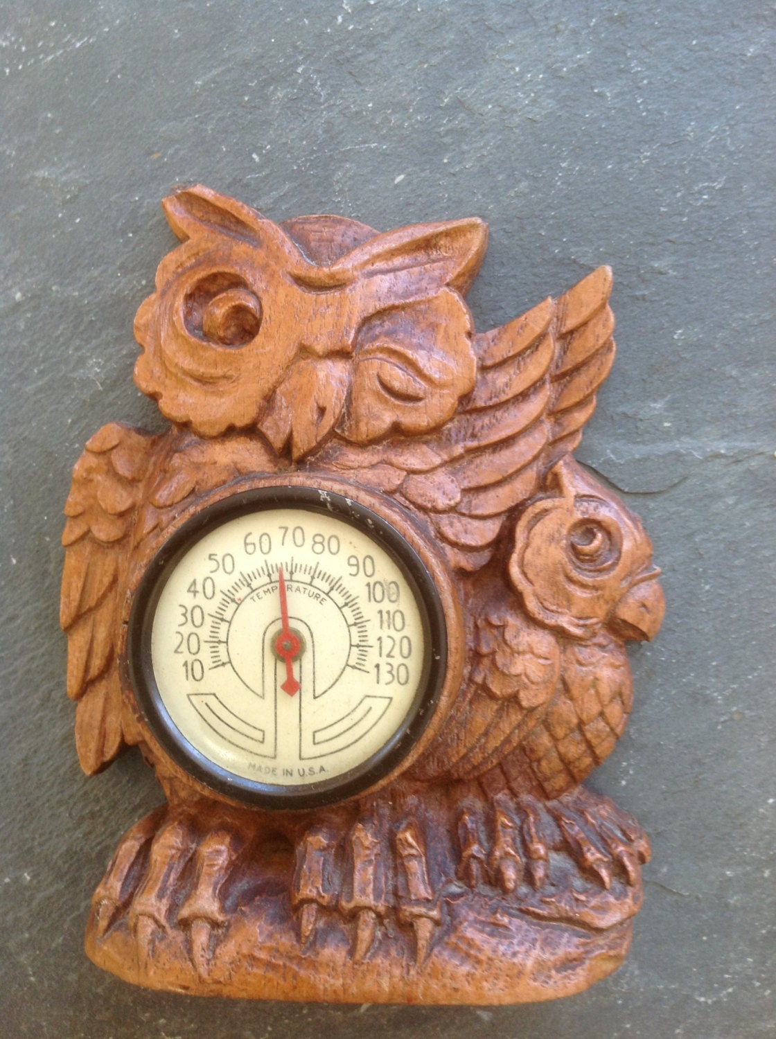 Vintage Owl thermometer